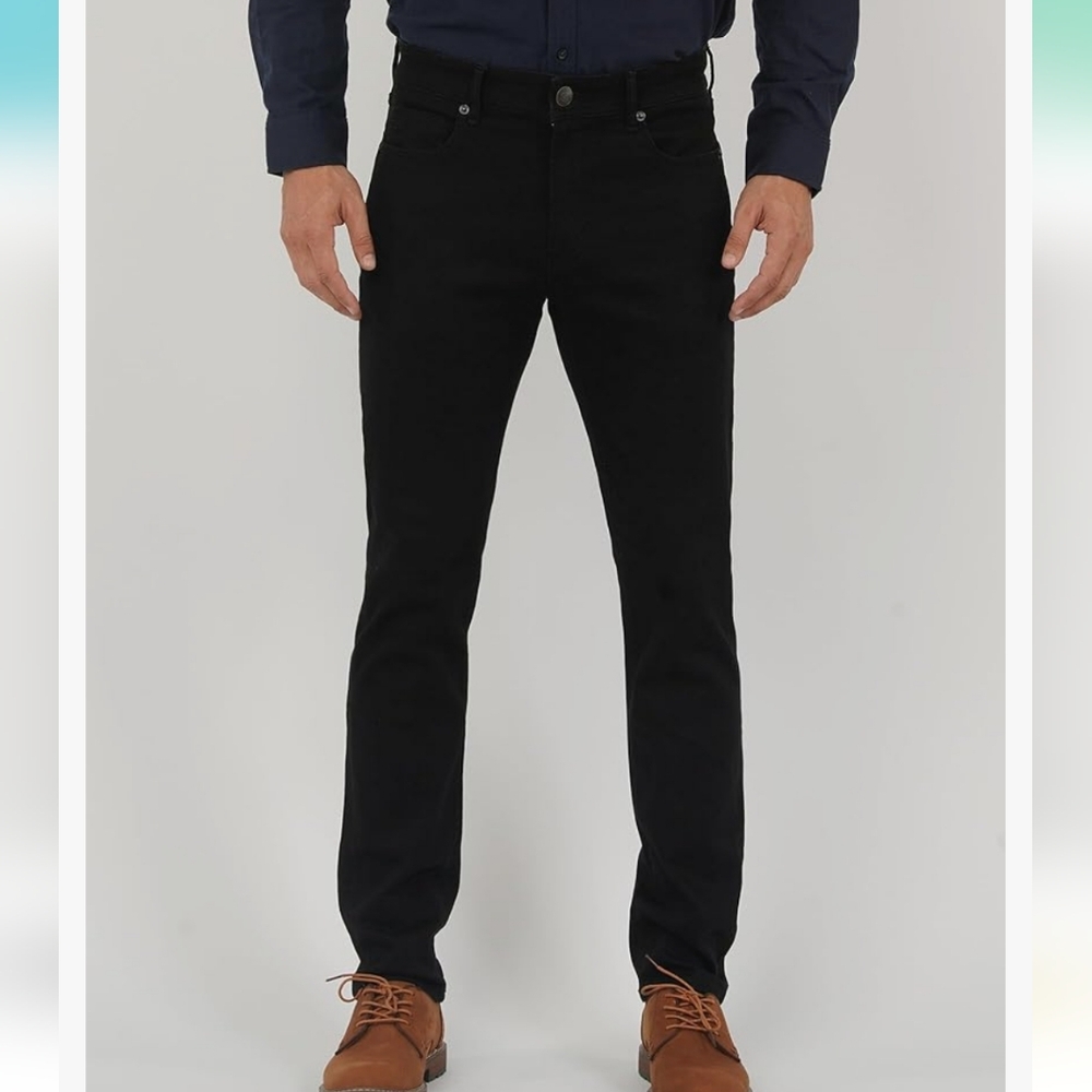 APUOR Slim Fit Jeans for Men Straight Fit Stretch Skinny Jeans Soft Comfy Denim